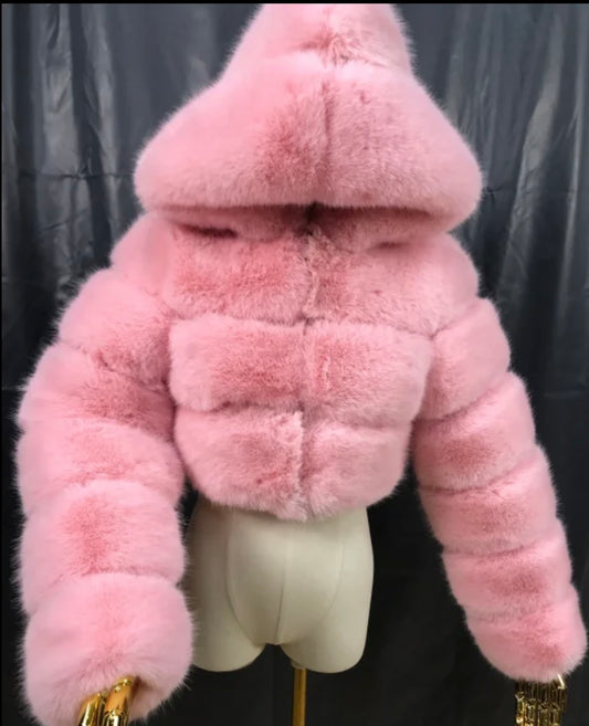 Faux Rabbit Fur - Pink